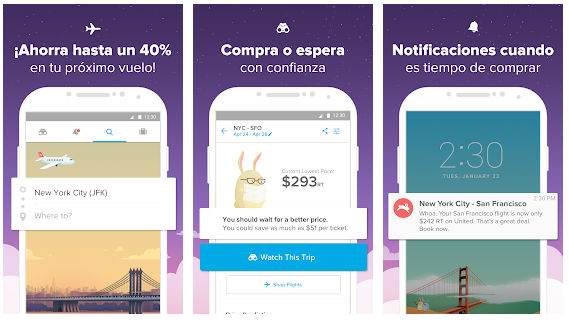 Apps para vuelos y hoteles